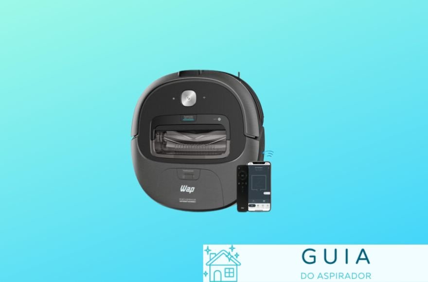 Robô Aspirador de Pó WAP ROBOT WCONNECT Alexa e Google Assistente