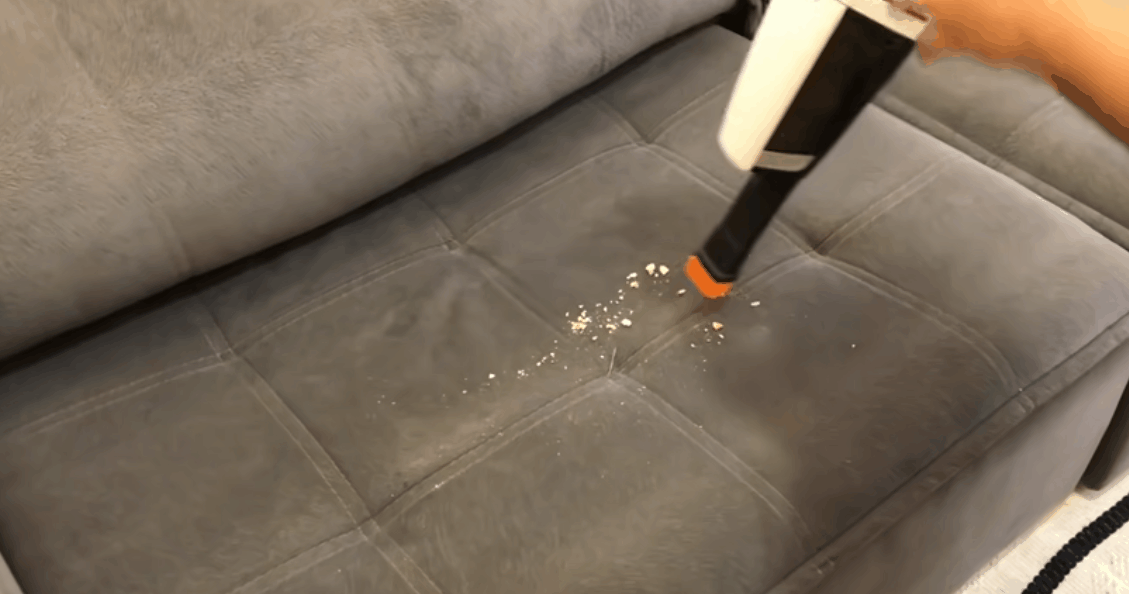 aspirador erg 21 teste de aspiração de migalhas com a parte portatíl do aspirador